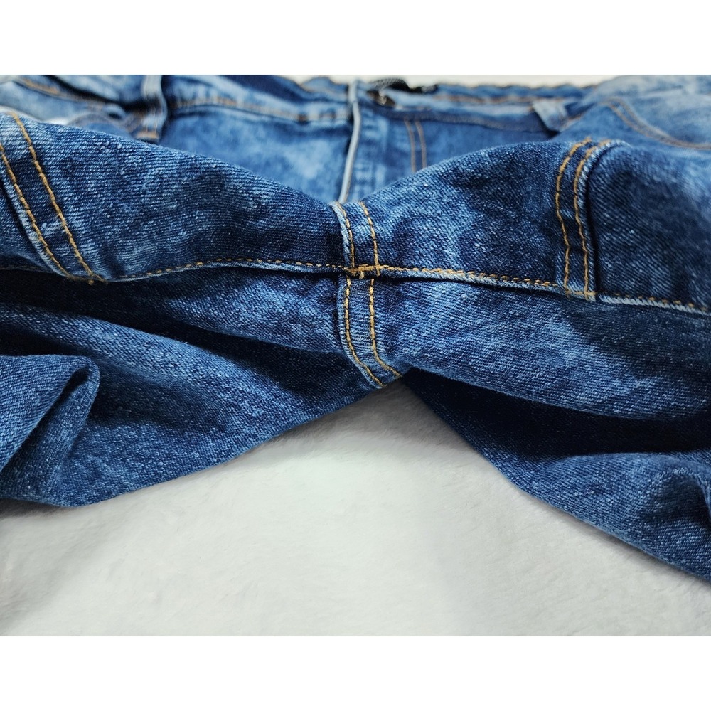 Southpole Skinny Jeans Mens 42x32 Blue Stretch Moto Biker Denim - Picture 11 of 13